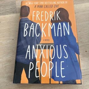 'Anxious People' Coffee Table Book - Orange and Blue